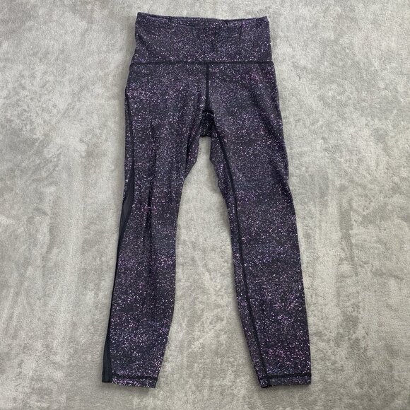 Lululemon Train Times 7/8 Pants Womens 6 Crystalline Black Leggings Yoga Gym 22” - Picture 3 of 14